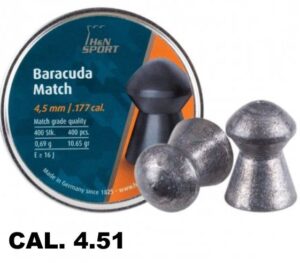 H&N Baracuda Match 4,51/177  gr 0,69 - 400pz