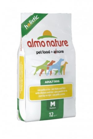 Almo Nature Holistic Medium Pollo e Riso kg 12