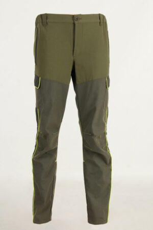 RS Hunting pantalone kevlar elasticizzato T 120 verde/giallo fluo