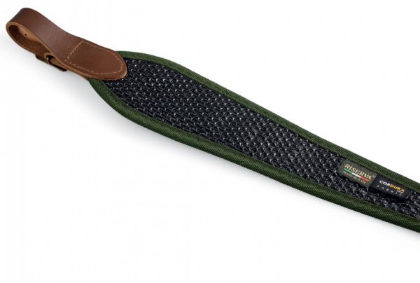 Riserva Tracolla carabina R 2252 ricamo cinghiale bordo verde fluo - immagine 2