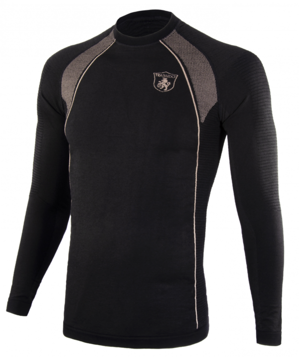 Trabaldo Maglia  Light Woll manica lunga nero/beige